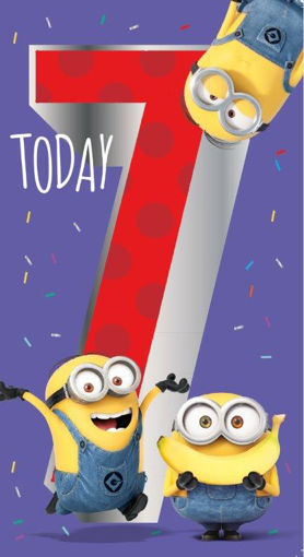 Picture of MINIONS 7 TODAY BIRTHDAY CARD